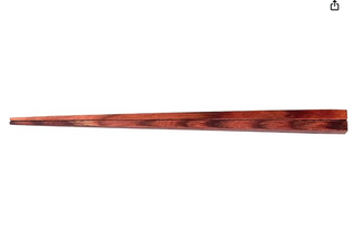 四角箸|朱面|23cm