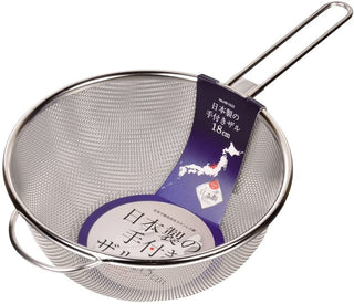【PEARL METAL】 日本日用品品牌 日本製 帶手柄漏勺18cm HB-1632
