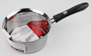 【PEARL METAL】 日本日用品品牌 日本製 不銹鋼易于注入的行平鍋16cm HB-1887