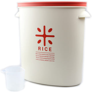 【PEARL METAL】 日本日用品品牌 日本製 RICE米袋中庫存5kg用(红色) HB-2167