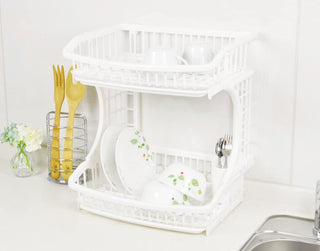 【PEARL METAL】 日本日用品品牌 日本製 Blan Kitchen 2段式水切篮 HB-3663