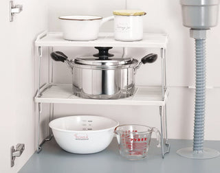 【PEARL METAL】 日本日用品品牌 日本製 Blan Kitchen 塑膠置物架 HB-3665