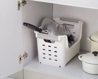 【PEARL METAL】 日本日用品品牌 日本製  Blan Kitchen 塑膠多功能置物篮子 HB-3675