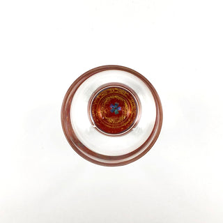【日本工藝堂】 玻璃杯 黃金櫻貝朱漆器