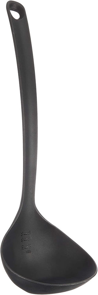 【PEARL METAL】 日本日用品品牌 日本製 自立杓子(帶秤)(黑色) G-4461
