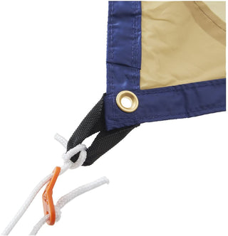 【CAPTAIN STAG】 日本戸外品牌 六角形防曬帳篷布(帶2根側柱) M-3167