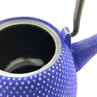南部鉄器|茶壺|圓頂型(富士型)0.4L|深藍色