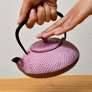 南部鉄器|茶壺|淡粉紅色