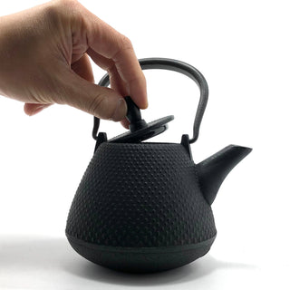 南部鉄器|茶壺|圓頂型(富士型)0.4L |黑色