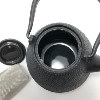 南部鉄器|茶壺|圓頂型(富士型)0.4L |黑色