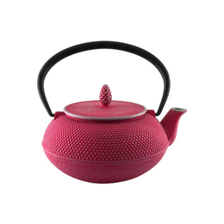 南部鉄器|茶壺|冰雹圖案 大 |玫瑰粉紅色