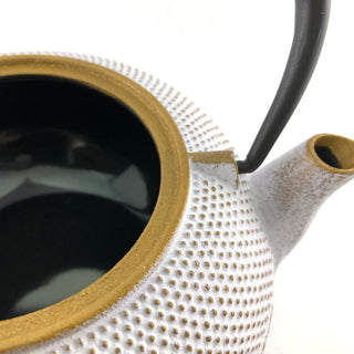 南部鉄器|茶壺|冰雹圖案 大 |白金