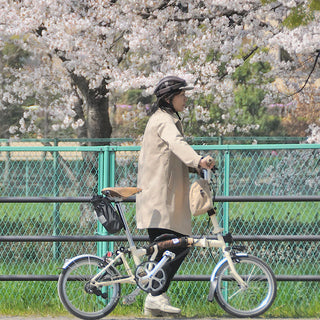 【rin project】 單車頭盔 真皮東京製造 頭部保護套 可折疊 日本製造 BROWN