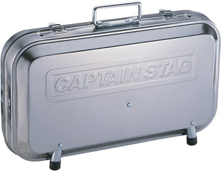 【CAPTAIN STAG】 日本戸外品牌 不銹鋼V型燒烤爐 M-6490