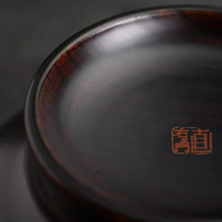 【日本工藝堂】 越前漆器 碗 鳥獸漫畫 內黑