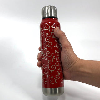 【日本工藝堂】 越前漆器 umbrella bottle 保冷保溫瓶URUSHI 不銹鋼真空瓶 ES-TN-3